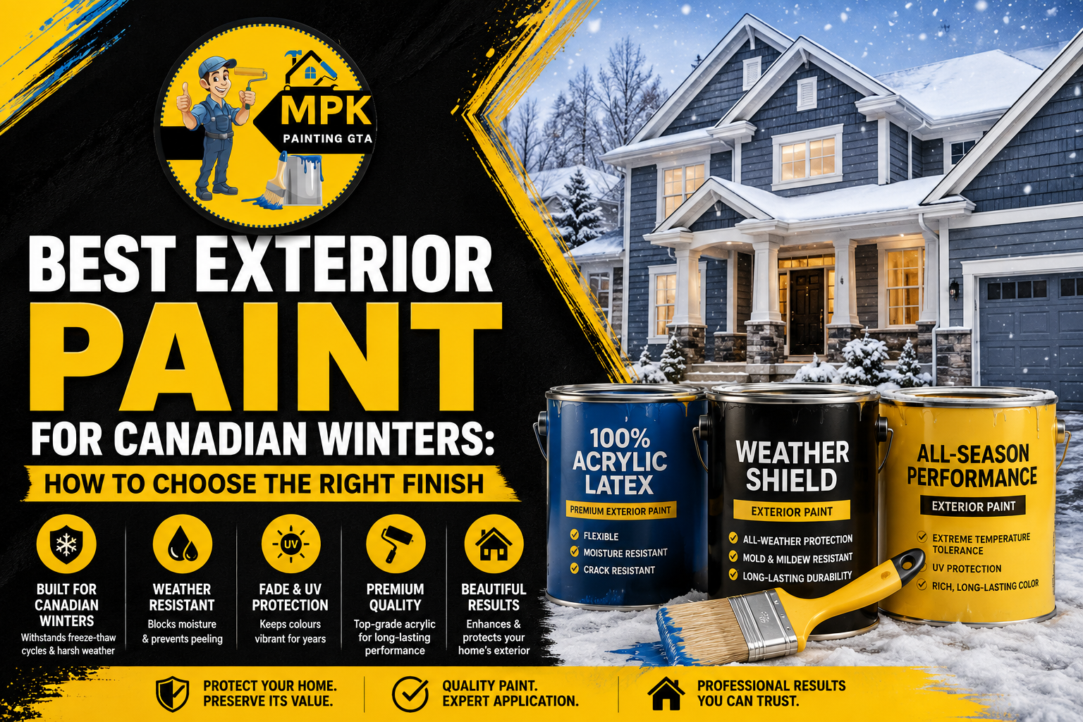 best exterior paint for Canadian winters