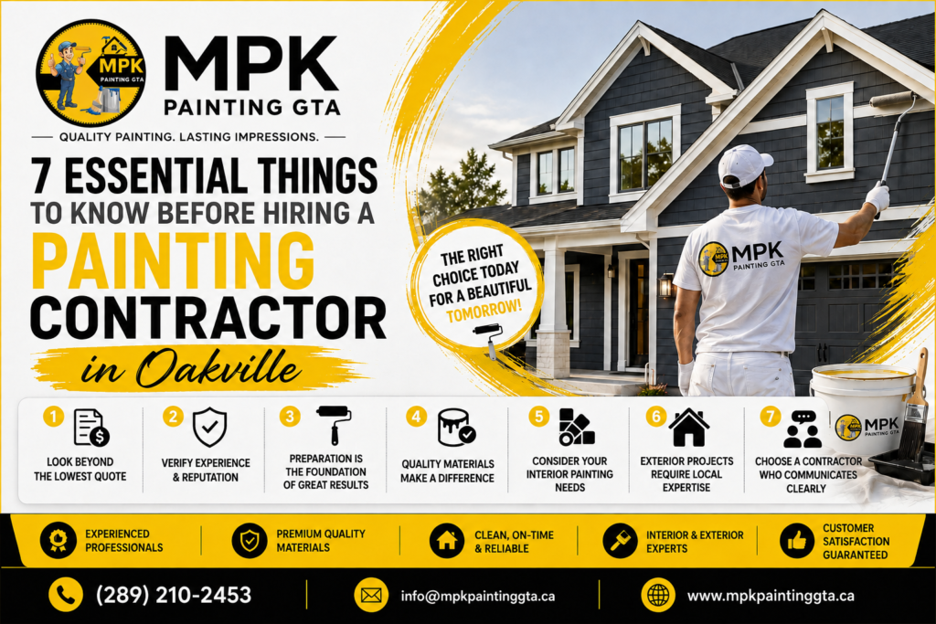 Painting Contractor Oakville: 7 Tips Before Hiring